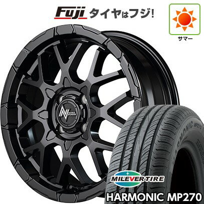 【新品 軽自動車】ハスラー デリカミニ(4WD) 夏タイヤ ホイール4本セット 165/60R15 ミレバー ハーモニック MP270(限定) MID WHEELS NITRO POWER M28 バレットKC 5J 15インチ(送料無料)