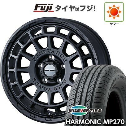【新品国産車用5穴114.3】 夏タイヤ ホイール4本セット 215/65R16 ミレバー ハーモニック MP270(限定) WEDS ウェッズアドベンチャー マッドヴァンス X タイプF 16インチ(送料無料)