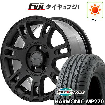 【新品国産車用5穴100】 夏タイヤ ホイール4本セット 205/55R16 ミレバー ハーモニック MP270(限定) RAYS レイズ デイトナ D207 16インチ(送料無料)