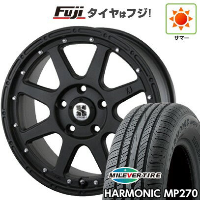 【新品国産5穴114.3車】 夏タイヤ ホイール4本セット 215/65R16 ミレバー ハーモニック MP270(限定) MLJ エクストリームJ 16インチ(送料無料) サマータイヤ