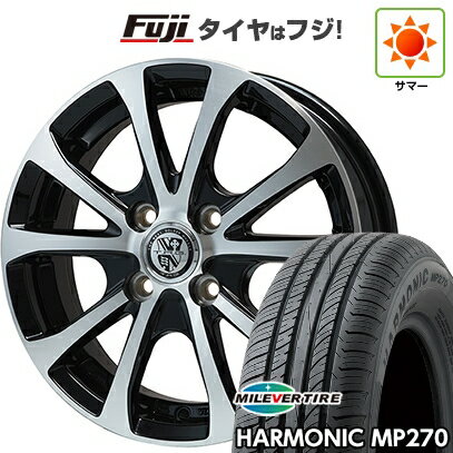 【新品 軽自動車】ハスラー デリカミニ(4WD) 夏タイヤ ホイール4本セット 165/60R15 ミレバー ハーモニック MP270(限定) ビッグウエイ TRG-バーン XPII 15インチ(送料無料)
