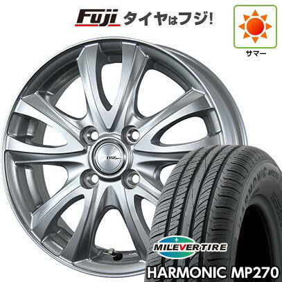 【新品国産4穴100車】 夏タイヤ ホイール4本セット 185/55R15 ミレバー ハーモニック MP270(限定) ビッグウエイ BWスポーツ WT5 15インチ(送料無料) サマータイヤ