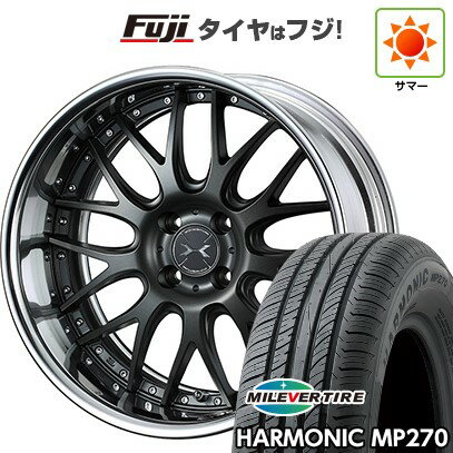 【新品国産車用4穴100】 夏タイヤ ホイール4本セット 185/55R16 ミレバー ハーモニック MP270(限定) WEDS ウェッズ マーベリック 709M 16インチ(送料無料)
