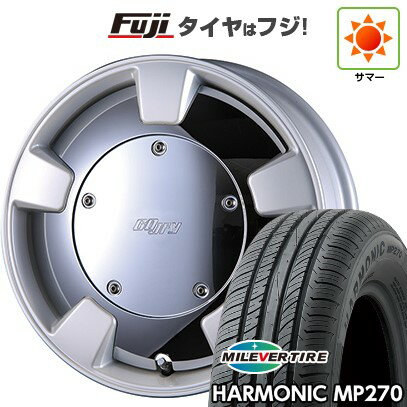 【新品国産車用4穴100】 夏タイヤ ホイール4本セット 185/55R15 ミレバー ハーモニック MP270(限定) クリムソン グーフィー スプリッター 15インチ(送料無料)