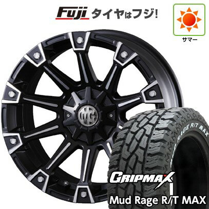 【新品】プラド/ハイラックス 夏タイヤ ホイール4本セット 265/70R17 グリップマックス マッドレイジR/T MAX RWL(限定) クリムソン マーテルギア(MG) モンスター 17インチ(送料無料) サマータイヤ