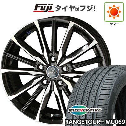【新品国産車用5穴114.3】 夏タイヤ ホイール4本セット 235/60R18 ミレバー レンジツアープラスMU069(限定) 共豊 スマック ヴァルキリー 18インチ(送料無料)