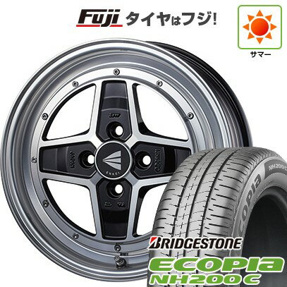【新品 軽自動車】N-BOX タント スペーシア 夏タイヤ ホイール4本セット 165/55R15 ブリヂストン エコピア NH200 C ENKEI エンケイ ネオクラシック アパッチ2 15インチ(送料無料) サマータイヤ