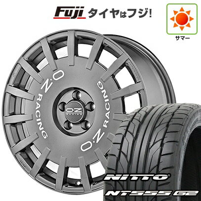 【パンク保証付き】【新品国産車用5穴100】 夏タイヤ ホイール4本セット 215/40R18 ニットー NT555 G2 OZ ラリーレーシング 18インチ(送料無料)