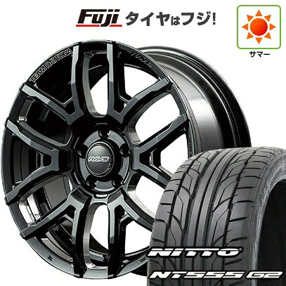 【パンク保証付き】【新品国産車用5穴114.3】 夏タイヤ ホイール4本セット 235/50R18 ニットー NT555 G2 RAYS レイズ デイトナ F6ドライブ 18インチ(送料無料)