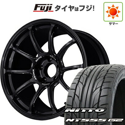 【パンク保証付き】【新品国産車用5穴100】 夏タイヤ ホイール4本セット 215/40R18 ニットー NT555 G2 ヨコハマ アドバンレーシング RZ-F2 18インチ(送料無料)