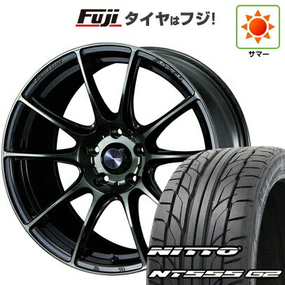 【パンク保証付き】【新品国産5穴114.3車】 夏タイヤ ホイール4本セット 215/40R18 ニットー NT555 G2 WEDS ウェッズスポーツ SA-25R 18インチ(送料無料) サマータイヤ