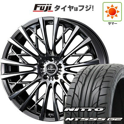 【パンク保証付き】【新品国産5穴100車】 夏タイヤ ホイール4本セット 215/35R19 ニットー NT555 G2 WEDS ウェッズ クレンツェ シュリット 855EVO 19インチ(送料無料) サマータイヤ