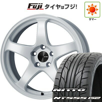 【パンク保証付き】【新品国産5穴100車】 夏タイヤ ホイール4本セット 215/35R19 ニットー NT555 G2 ENKEI エンケイ PF05 19インチ(送料無料) サマータイヤ