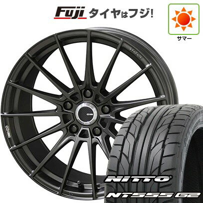 【パンク保証付き】【新品国産5穴114.3車】 夏タイヤ ホイール4本セット 215/35R19 ニットー NT555 G2 ENKEI エンケイ チューニング FC01 19インチ(送料無料) サマータイヤ