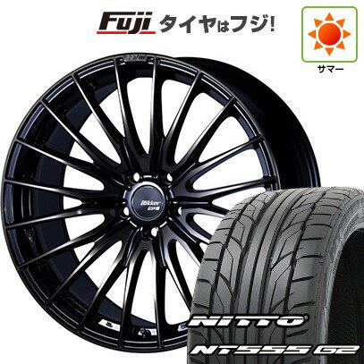 【パンク保証付き】【新品国産車用5穴114.3】 夏タイヤ ホイール4本セット 245/35R19 ニットー NT555 G2 SSR ブリッカー 01F 19インチ(送料無料)