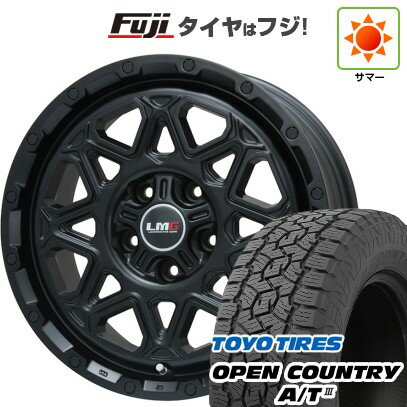 【新品国産車用5穴114.3】 夏タイヤ ホイール4本セット 215/70R16 トーヨー オープンカントリー A/T III RBL レアマイスター LMG モンタグナ(マットブラック) 16インチ(送料無料)
