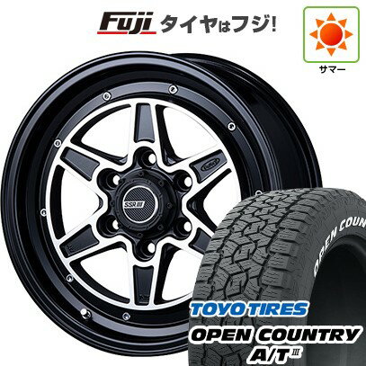 【新品】ハイエース200系 夏タイヤ ホイール4本セット 215/65R16 109/107R トーヨー オープンカントリー A/T III RWL/RBL SSR ディバイド MK6 フラットブラックポリッシュ 16インチ(送料無料) サマータイヤ