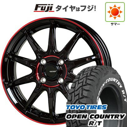 【新品 軽自動車】ハスラー デリカミニ(4WD) 夏タイヤ ホイール4本セット 165/60R15 トーヨー オープンカントリー R/T RWL/RBL ホットスタッフ ジースピード P-05R 15インチ(送料無料) サマータイヤ