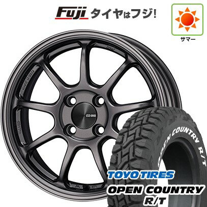 【新品 軽自動車】ハスラー デリカミニ(4WD) 夏タイヤ ホイール4本セット 165/60R15 トーヨー オープンカントリー R/T RWL/RBL ENKEI エンケイ PF09 15インチ(送料無料) サマータイヤ