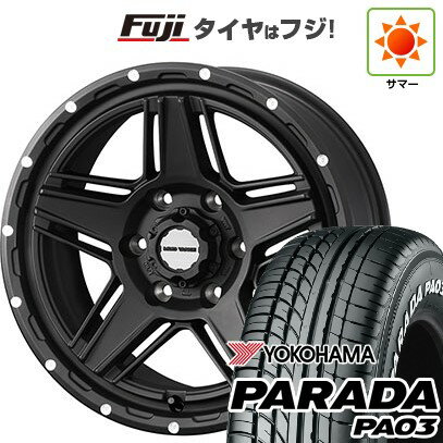 【新品】ハイエース200系 夏タイヤ ホイール4本セット 215/60R17 109/107S ヨコハマ PARADA PA03 ホワイトレター WEDS ウェッズアドベンチャー マッドヴァンス 07 17インチ(送料無料) サマータイヤ