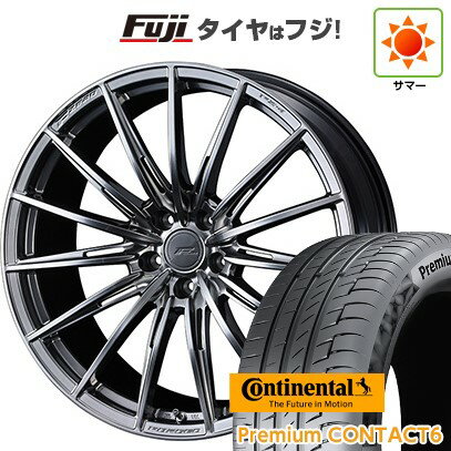 【新品国産車用5穴114.3】 夏タイヤ ホイール4本セット 245/40R21 コンチネンタル コンチ プレミアムコンタクト6(特価限定) WEDS ウェッズ F-ZERO FZ-4 21インチ(送料無料)