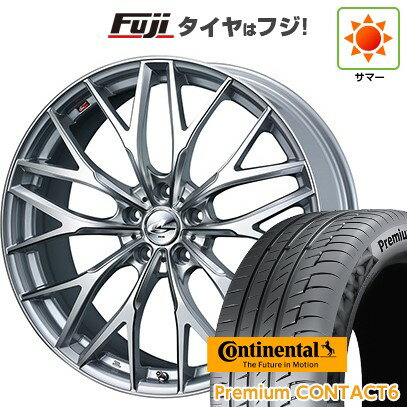 【新品国産車用5穴114.3】 夏タイヤ ホイール4本セット 245/40R21 コンチネンタル コンチ プレミアムコンタクト6(特価限定) WEDS ウェッズ レオニス MX 21インチ(送料無料)