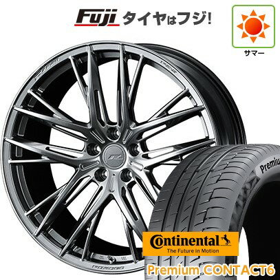 【新品国産車用5穴114.3】 夏タイヤ ホイール4本セット 245/40R21 コンチネンタル コンチ プレミアムコンタクト6(限定) WEDS ウェッズ F-ZERO FZ-5 8.5J 21インチ(送料無料)