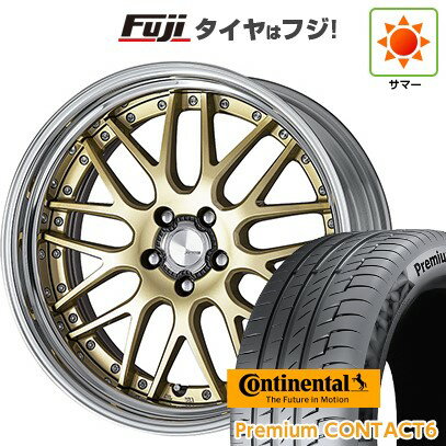 【新品国産車用5穴114.3】 夏タイヤ ホイール4本セット 245/40R21 コンチネンタル コンチ プレミアムコンタクト6(特価限定) WORK ワーク ランベック LM1 21インチ(送料無料)