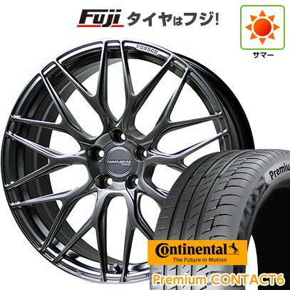【新品国産車用5穴114.3】 夏タイヤ ホイール4本セット 245/40R21 コンチネンタル コンチ プレミアムコンタクト6(特価限定) ホットスタッフ トラフィックスターフォージド TSF-01 21インチ(送料無料)