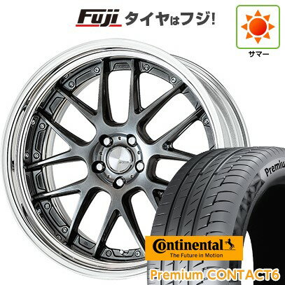 【新品国産車用5穴114.3】 夏タイヤ ホイール4本セット 245/40R21 コンチネンタル コンチ プレミアムコンタクト6(特価限定) WORK ワーク ランベック LM7 21インチ(送料無料)