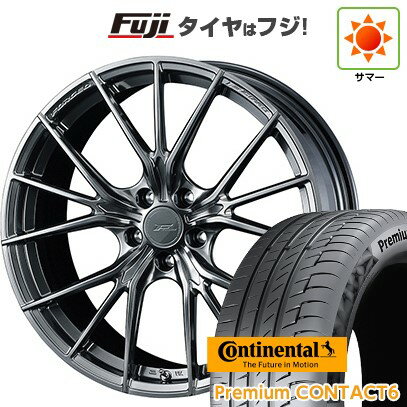 【新品国産車用5穴114.3】 夏タイヤ ホイール4本セット 245/40R21 コンチネンタル コンチ プレミアムコンタクト6(限定2024年製) WEDS ウェッズ F-ZERO FZ-1 9J 21インチ(送料無料)