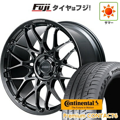 【新品国産車用5穴114.3】 夏タイヤ ホイール4本セット 245/40R21 コンチネンタル コンチ プレミアムコンタクト6(特価限定) RAYS レイズ ボルクレーシング G29 21インチ(送料無料)