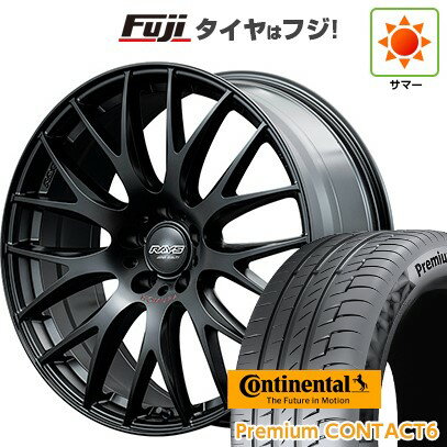 【新品国産車用5穴114.3】 夏タイヤ ホイール4本セット 245/40R21 コンチネンタル コンチ プレミアムコンタクト6(特価限定) RAYS レイズ ホムラ 2X9Plus SPORT EDITION 21インチ(送料無料)