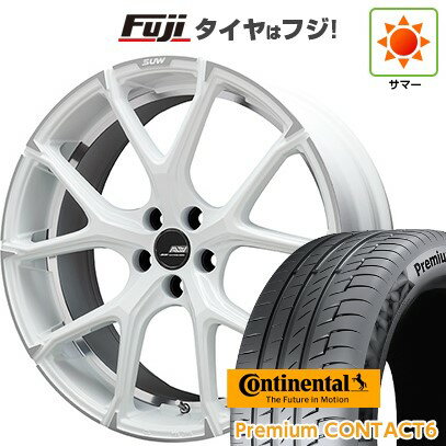 【新品国産車用5穴114.3】 夏タイヤ ホイール4本セット 245/40R21 コンチネンタル コンチ プレミアムコンタクト6(特価限定) クライメイト SUW アリアLM-r 21インチ(送料無料)
