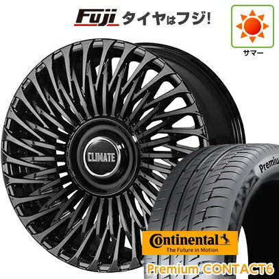 【新品国産車用5穴114.3】 夏タイヤ ホイール4本セット 245/40R21 コンチネンタル コンチ プレミアムコンタクト6(限定2024年製) クライメイト 凱旋(GAISEN) 9J 21インチ(送料無料)