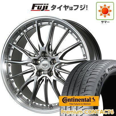 【新品国産車用5穴114.3】 夏タイヤ ホイール4本セット 245/40R21 コンチネンタル コンチ プレミアムコンタクト6(限定2024年製) トピー ドルフレン ヒューバー 8.5J 21インチ(送料無料)