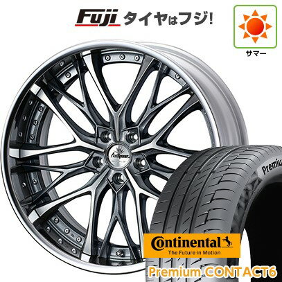 【新品国産車用5穴114.3】 夏タイヤ ホイール4本セット 245/40R21 コンチネンタル コンチ プレミアムコンタクト6(限定2024年製) WEDS ウェッズ クレンツェ ウィーバル 9J 21インチ(送料無料)