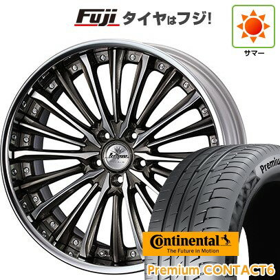 【新品国産車用5穴114.3】 夏タイヤ ホイール4本セット 245/40R21 コンチネンタル コンチ プレミアムコンタクト6(特価限定) WEDS ウェッズ クレンツェ ヴィルハーム 21インチ(送料無料)