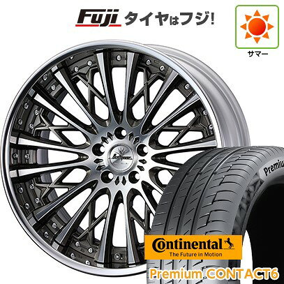 【新品国産車用5穴114.3】 夏タイヤ ホイール4本セット 245/40R21 コンチネンタル コンチ プレミアムコンタクト6(限定2024年製) WEDS ウェッズ クレンツェ シュリット 8.5J 21インチ(送料無料)