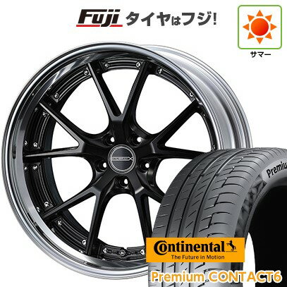 【新品国産車用5穴114.3】 夏タイヤ ホイール4本セット 245/40R21 コンチネンタル コンチ プレミアムコンタクト6(特価限定) WEDS ウェッズ マーベリック 905S 21インチ(送料無料)