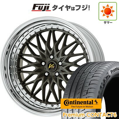 【新品国産車用5穴114.3】 夏タイヤ ホイール4本セット 245/40R21 コンチネンタル コンチ プレミアムコンタクト6(限定2024年製) WORK ワーク VS VS-XV 9J 21インチ(送料無料)