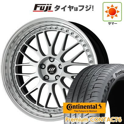 【新品国産車用5穴114.3】 夏タイヤ ホイール4本セット 245/40R21 コンチネンタル コンチ プレミアムコンタクト6(特価限定) WORK ワーク ジスタンス W10M 21インチ(送料無料)