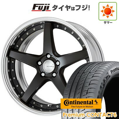 【新品国産車用5穴114.3】 夏タイヤ ホイール4本セット 245/40R21 コンチネンタル コンチ プレミアムコンタクト6(特価限定) WORK ワーク グノーシスCV CVF 21インチ(送料無料)