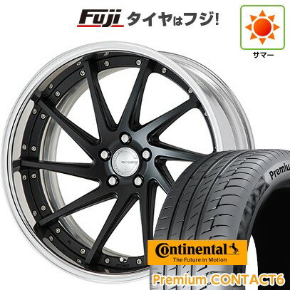 【新品国産車用5穴114.3】 夏タイヤ ホイール4本セット 245/40R21 コンチネンタル コンチ プレミアムコンタクト6(限定) WORK ワーク グノーシスCV CVS 9J 21インチ(送料無料)