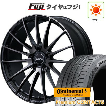 【新品国産車用5穴114.3】 夏タイヤ ホイール4本セット 245/40R21 コンチネンタル コンチ プレミアムコンタクト6(特価限定) RAYS レイズ VMF L-01 PREMIUM 21インチ(送料無料)