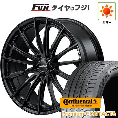 【新品国産車用5穴114.3】 夏タイヤ ホイール4本セット 245/40R21 コンチネンタル コンチ プレミアムコンタクト6(特価限定) RAYS レイズ ベルサス ヴォウジェ SE 21インチ(送料無料)