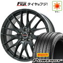 【新品国産5穴114.3車】 夏タイヤ ホイール4本セット 235/55R18 ピレリ パワジー ビッグウエイ レイシーン プラバ9M(グロスブラック/リムポリッシュ) 18インチ(送料無料) サマータイヤ(2)
