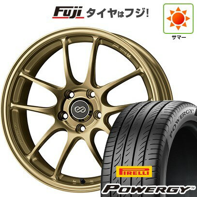 【新品国産車用5穴114.3】 夏タイヤ ホイール4本セット 225/50R18 ピレリ パワジー ENKEI エンケイ PF01 18インチ(送料無料)