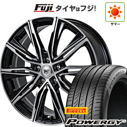 【新品国産車用5穴114.3】 夏タイヤ ホイール4本セット 225/45R18 ピレリ パワジー モンツァ JPスタイル MJ-X 18インチ(送料無料)