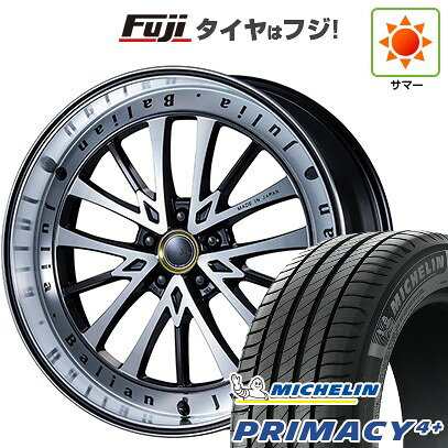 【新品国産車用5穴114.3】 夏タイヤ ホイール4本セット 245/40R21 ミシュラン プライマシー4+ エムズスピード ジュリア バリアン 8.5J 21インチ(送料無料)